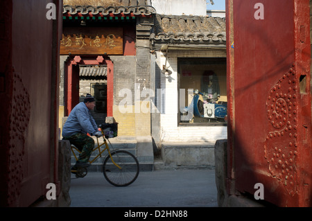 Wudaoying Hutong - Certains appellent cela la prochaine Nanluoguxiang alley à Beijing, Chine. 26-Jan-2013 Banque D'Images