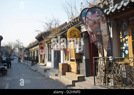 Wudaoying Hutong - Certains appellent cela la prochaine Nanluoguxiang alley à Beijing, Chine. 26-Jan-2013 Banque D'Images