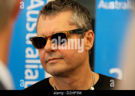 Sydney, Australie. Le 25 janvier 2013. Jon Farris d'INXS vu ici en avant de l'Australia Day 2013 le déjeuner. La bande s'affiche sur les timbres d'Australie. Crédit : Richard Milnes / Alamy Live News Banque D'Images