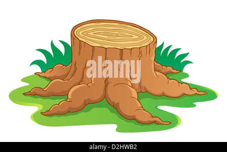 Image avec racine d'arbre Thème 1 - photo illustration. Banque D'Images