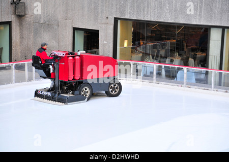 Patinoire du Rockefeller Center Banque D'Images