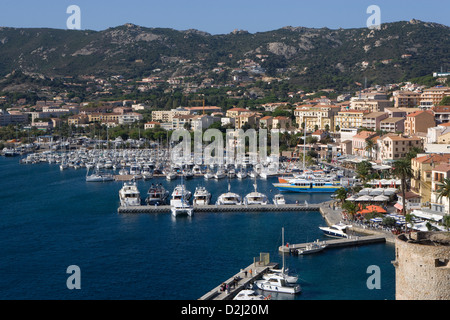 Corse : Calvi marina Banque D'Images