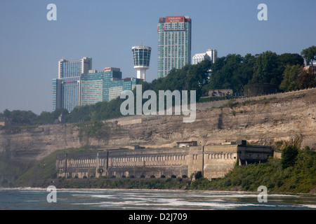 L'horizon de la ville de Niagara, au Canada, en vue de la rivière Banque D'Images