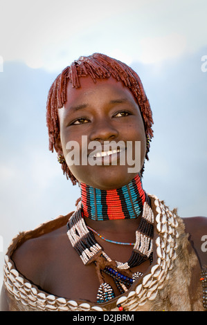 Portrait de femme Hamar Banque D'Images