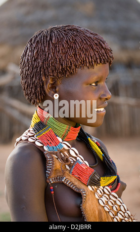 Portrait de femme Hamar Banque D'Images