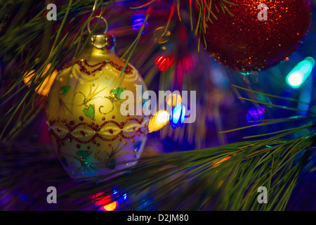 Close up of a Christmas Tree ornament Banque D'Images