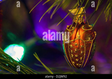 Close up of a Christmas Tree ornament Banque D'Images