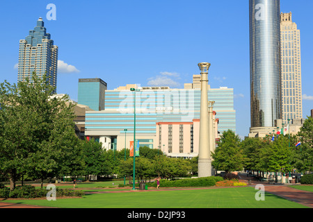 Le Centennial Olympic Park, Atlanta Géorgie,,USA Banque D'Images