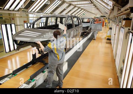 Wolfsburg, Allemagne, la production de la VW Tiguan chez Auto 5000 Banque D'Images