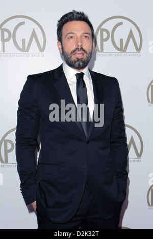 26 janvier 2013 - Los Angeles, Californie, États-Unis - Ben Affleck assiste à la 24e conférence annuelle de remise des prix de la Guilde des producteurs le 26 janvier 2013 au Beverly Hilton Hotel, Los Angeles, CA.USA.(Image Crédit : Crédit : TLeopold ZUMAPRESS.com/Alamy/Photos/Globe Live News) Banque D'Images