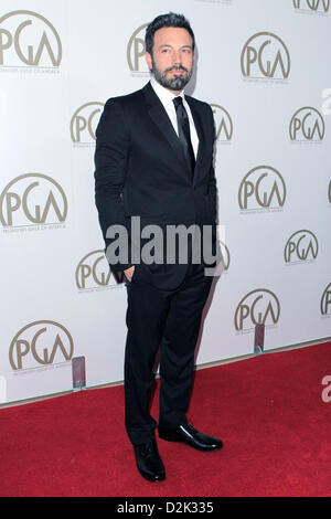 26 janvier 2013 - Los Angeles, Californie, États-Unis - Ben Affleck assiste à la 24e conférence annuelle de remise des prix de la Guilde des producteurs le 26 janvier 2013 au Beverly Hilton Hotel, Los Angeles, CA.USA.(Image Crédit : Crédit : TLeopold ZUMAPRESS.com/Alamy/Photos/Globe Live News) Banque D'Images