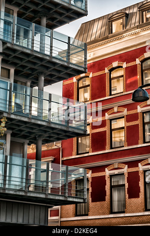 Les bâtiments anciens et modernes dans la région de Stavanger - Norvège Banque D'Images
