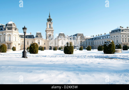 Détail du château Festetics à Keszthely, Hongrie Banque D'Images