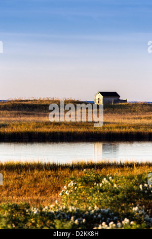 Cabane de plage à distance, Martha's Vineyard, Massachusetts, USA Banque D'Images