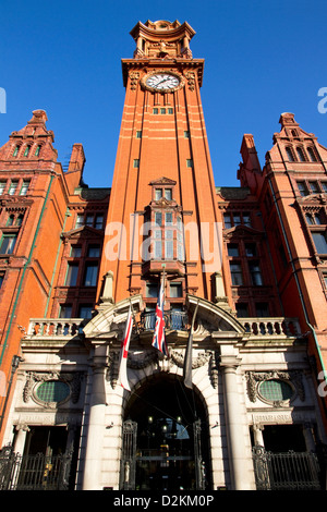 Entrée et tour de Palace Hotel, anciennement Refuge bâtiment Assurance, Oxford Street, Manchester, UK Banque D'Images