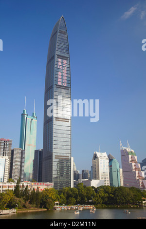 Xin Zhou 100 Immeuble des Finances, Shenzhen, Guangdong, Chine Banque D'Images