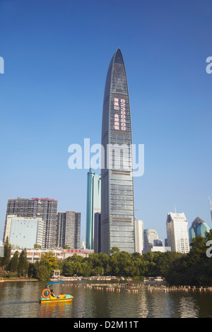 Xin Zhou 100 Immeuble des Finances, Shenzhen, Guangdong, Chine Banque D'Images