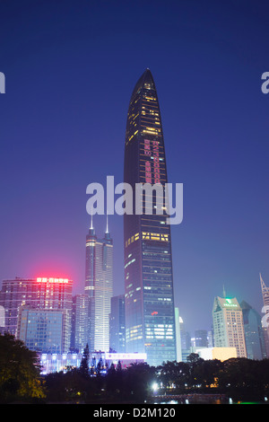 Xin Zhou 100 Immeuble des Finances, Shenzhen, Guangdong, Chine Banque D'Images