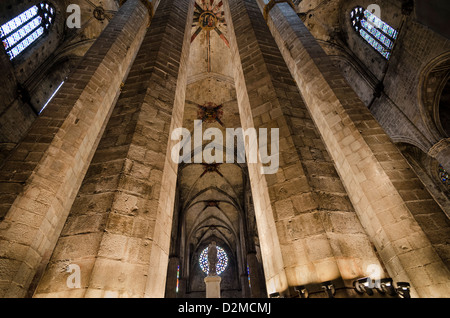 Església de Santa Maria del Mar. Catalan- l'architecture gothique. Barcelona Banque D'Images