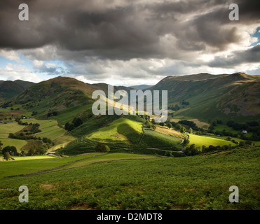 Vue sur Martindale, Boredale et Beda est tombé de Hallin tomba, Lake District, Cumbria, Royaume-Uni Banque D'Images