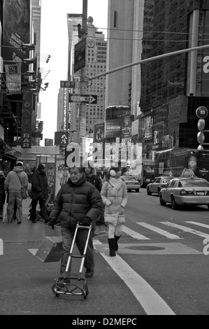 L'agitation d'une rue de New York Banque D'Images