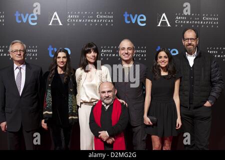 Madrid, Espagne. 28 janvier 2013. assiste à la Goya Awards nommé Gala au Teatros del Canal le 28 janvier 2013 à Madrid, Espagne (Image credit : Crédit : Jack Abuin/ZUMAPRESS.com/Alamy Live News) Banque D'Images