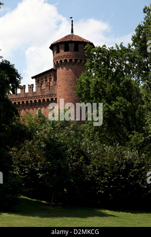 Le Château médiéval à la Valentino (Borgo) à Turin Turin medioevale Banque D'Images