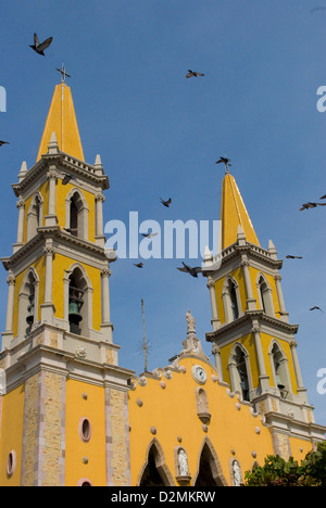 La Cathédrale, la vieille ville, Mazatlan Sinaloa, Mexique,, Banque D'Images