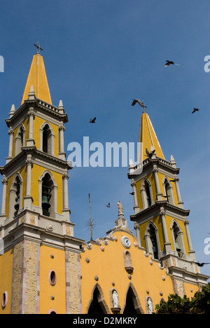 La Cathédrale, la vieille ville, Mazatlan Sinaloa, Mexique,, Banque D'Images