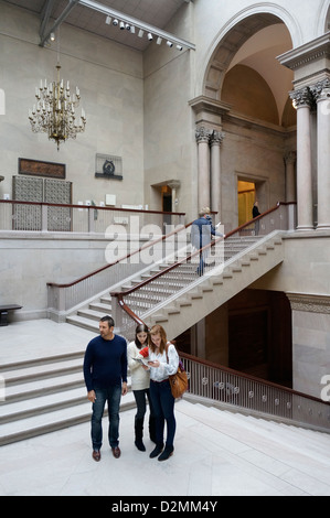 Le grand escalier de l'Art Institute Chicago Banque D'Images