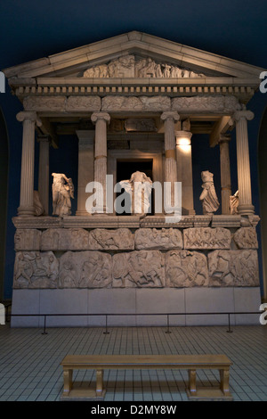 Néréide Monument, British Museum, Londres, Angleterre, RU, FR, Îles britanniques Banque D'Images