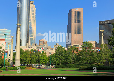 Centennial Olympic Park, Atlanta, Géorgie, États-Unis d'Amérique, Amérique du Nord Banque D'Images