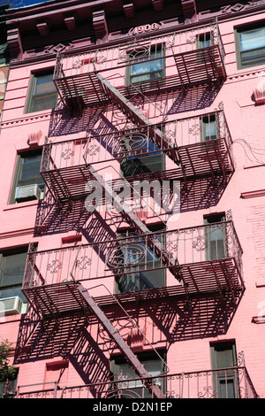 Escalier de secours, Soho, Manhattan, New York City, États-Unis d'Amérique, Amérique du Nord Banque D'Images