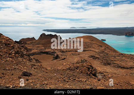 Paysage volcanique de l'Île Bartolome, îles Galapagos, Equateur Banque D'Images