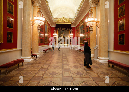 La Galerie de l'Guerre patriotique de 1812, Musée de l'Ermitage, Saint-Pétersbourg, Russie, Europe Banque D'Images