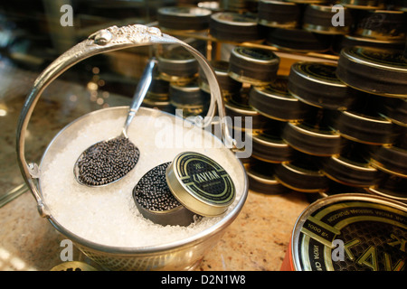 Caviar russe, Saint-Pétersbourg, Russie, Europe Banque D'Images