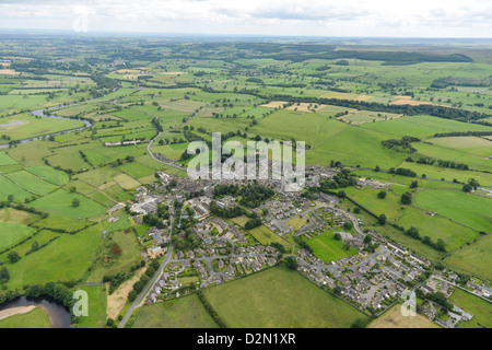 Photo aérienne de Leyburn North Yorkshire Banque D'Images