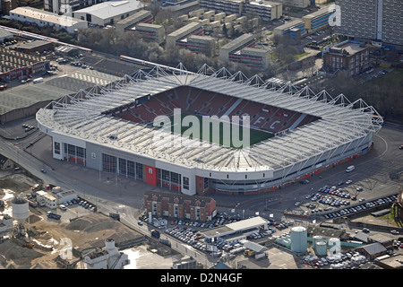 Photographie aérienne de Southampton Football Club Banque D'Images