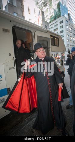 Le Cardinal Timothy Michael Dolan de l Archidiocèse de NY Banque D'Images