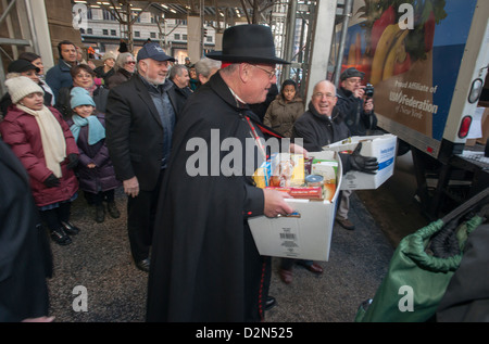 Le Cardinal Timothy Michael Dolan de l Archidiocèse de NY Banque D'Images