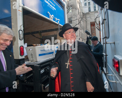 Le Cardinal Timothy Michael Dolan de l Archidiocèse de NY Banque D'Images