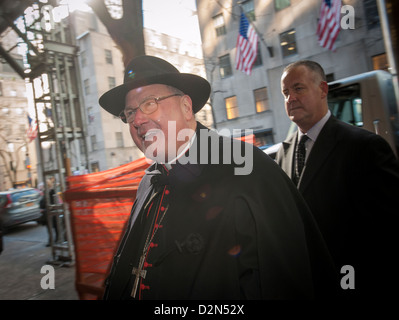 Le Cardinal Timothy Michael Dolan de l Archidiocèse de NY Banque D'Images