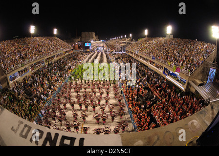 Sambadrome pendant le carnaval, Rio de Janeiro, Brésil, Amérique du Sud Banque D'Images