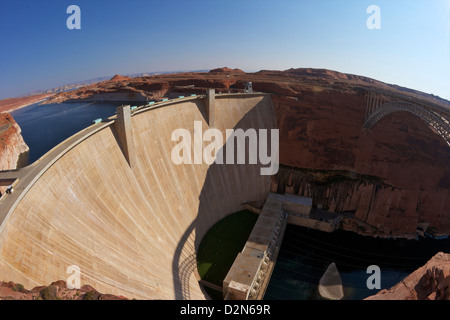 Barrage de Glen Canyon sur la rivière Colorado, Arizona, États-Unis d'Amérique, Amérique du Nord Banque D'Images