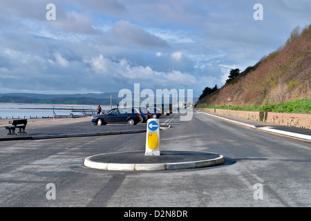 Une vue de la plage d''Exmouth au Queens à la route de Orcombe Point - Devon, UK Banque D'Images