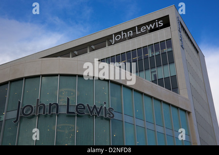 John Lewis storefront, Exeter, Devon, UK. Banque D'Images