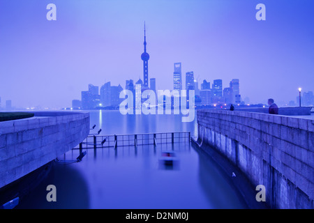 Shanghai lujiazui finance trade zone skyline Banque D'Images