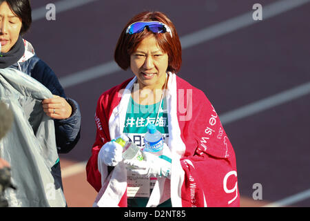 Yoko Shibui, le 27 janvier 2013 - Marathon : 2013 Osaka International Mesdames Marathon, Start & Objectif Nagai Stadium, à Osaka au Japon. (Photo par Akihiro Sugimoto/AFLO SPORT) Banque D'Images