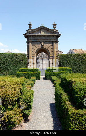 Cette photo a été prise à la Villa Lante à Bagnaia, près de Viterbe dans la région Latium, en Italie. Banque D'Images