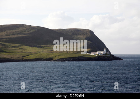 Phare Kirkabister basé à Lerwick port sur l'île de Bressay sur l'îles Shetland en Ecosse. Banque D'Images